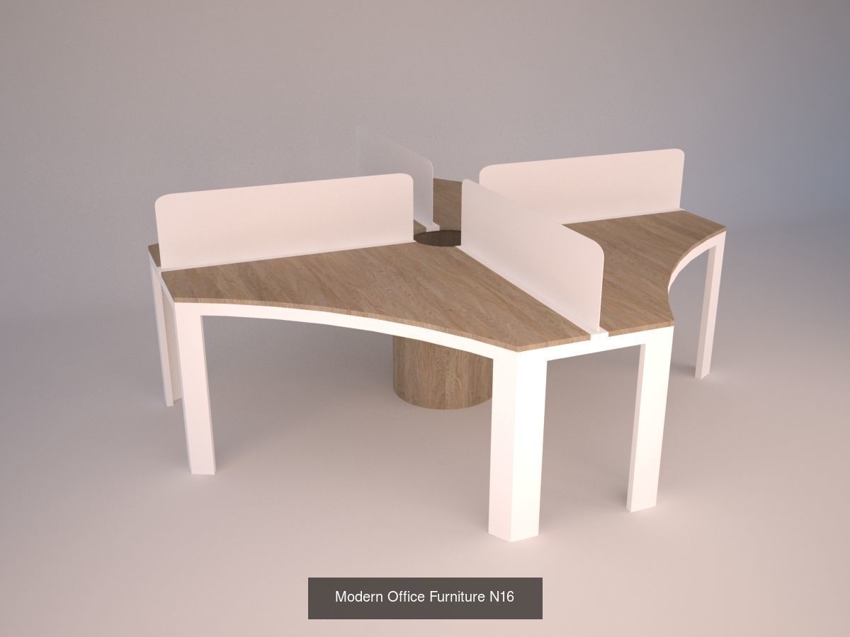 Modern office furniture 3D Model Collection_5