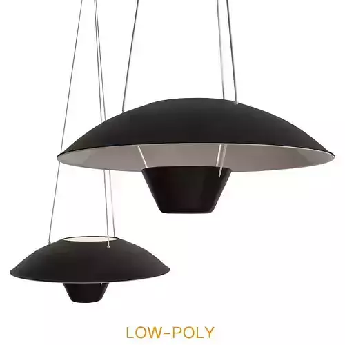 Disderot M4  Pendant lamp low poly 3d model