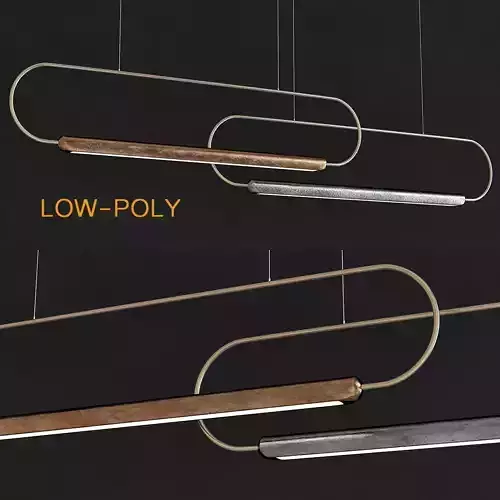 Hollisandmorris Link LED Pendant Light low poly 3d model