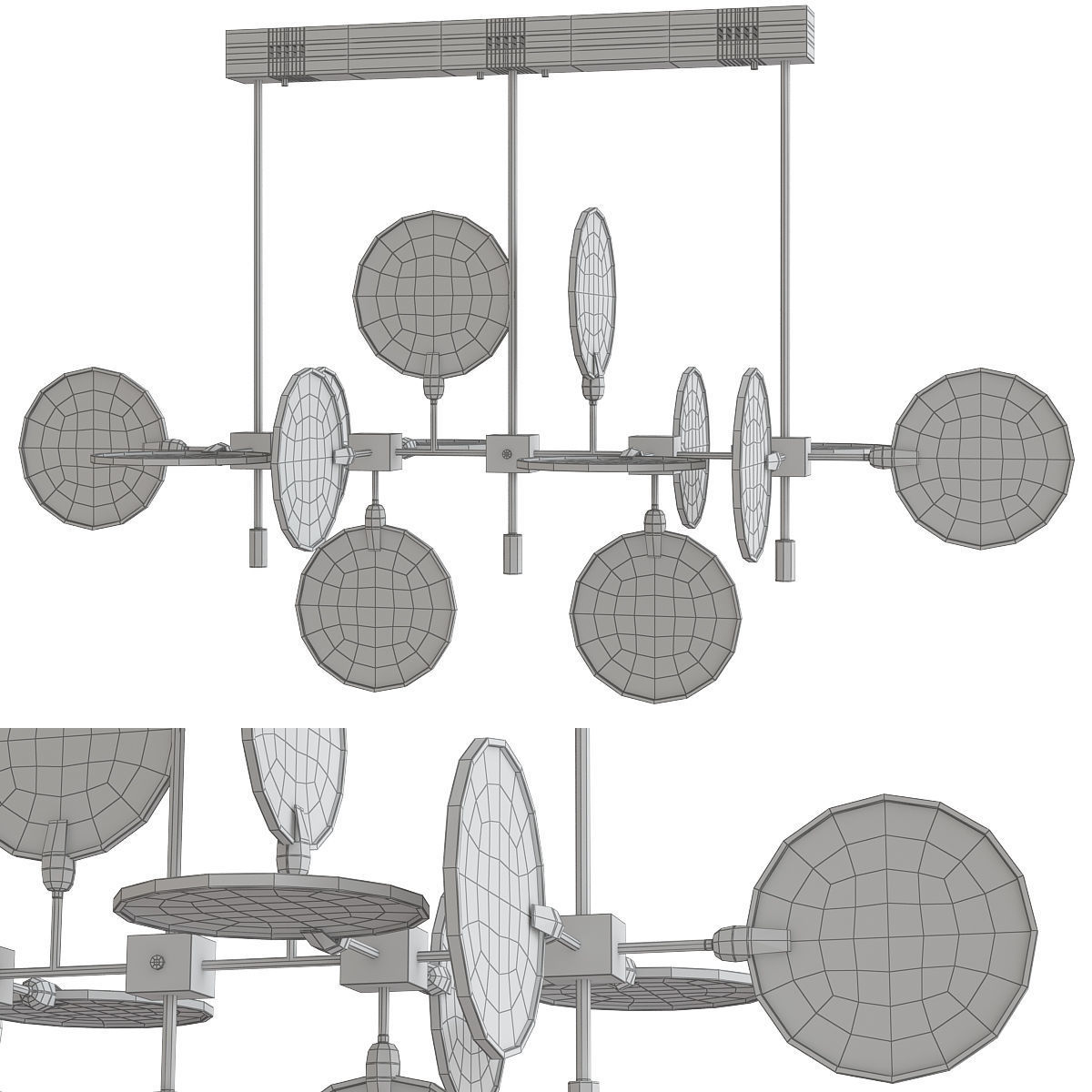 Lampatron NEBULA low poly 3d model Low-poly 3D model_1