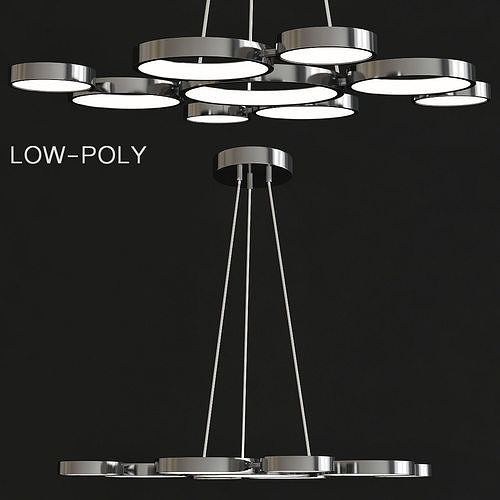 Chandelier Lightstar Unitario 763010 low poly 3d model Low-poly 3D model