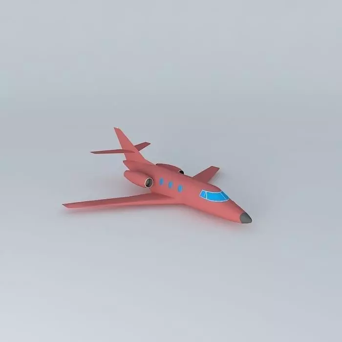 Learjet business jet Free 3D model_0