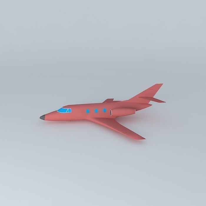 Learjet business jet Free 3D model_2