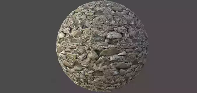 Rock Wall 002 Tileable Material