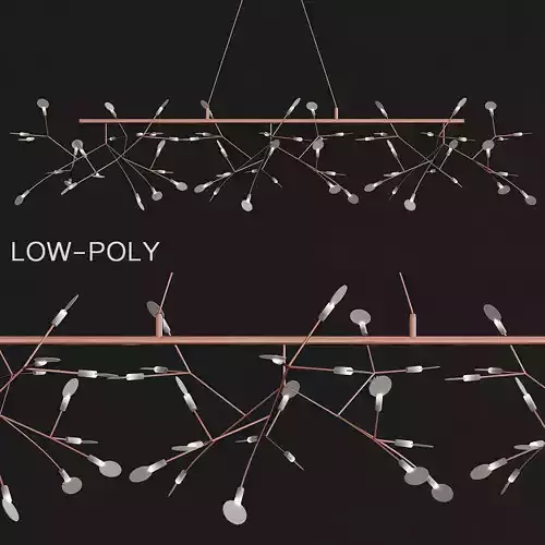 Firefly Crossbars Sputnik Pendant Light  low poly 3d model