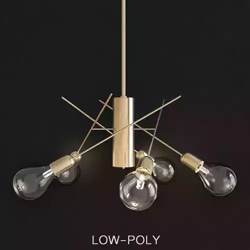 Interia IMPERIALE LED swivel pendant lamp low poly 3d model