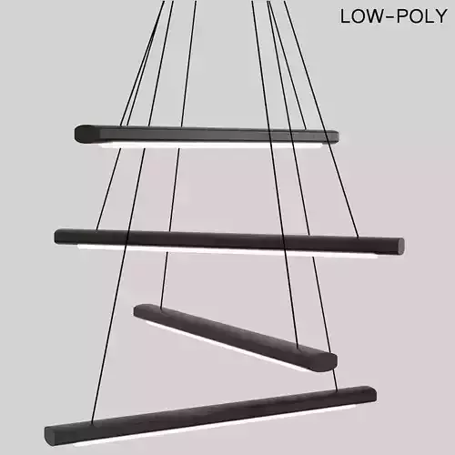 Grilli YORK - 740502  Pendant lamp low poly 3d model Low-poly 3D model