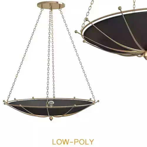 Fontaine Chandelier by Currey and Company low poly 3d model