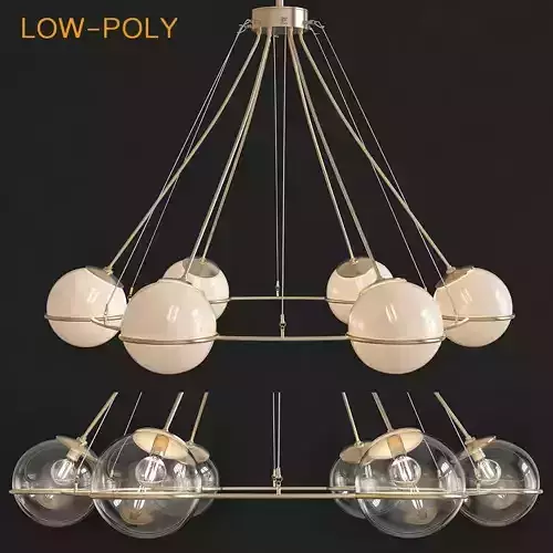 Hathoway Chandelier low poly 3d model