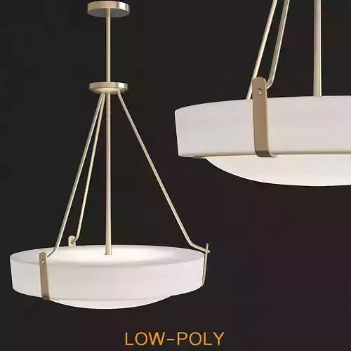 Hinkley Hathaway Heritage Brass Bowl Light low poly 3d model