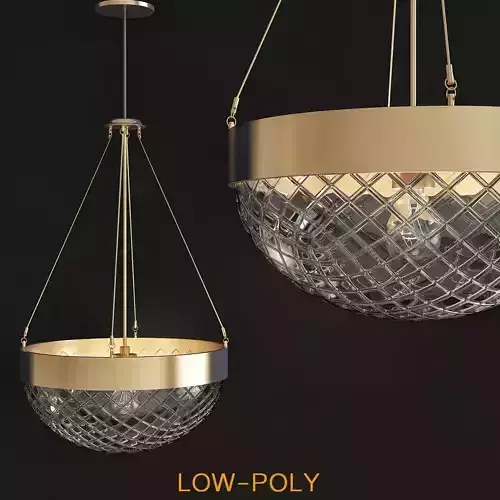 RAYS 72093 Contemporary Style Chandeliers low poly 3d model