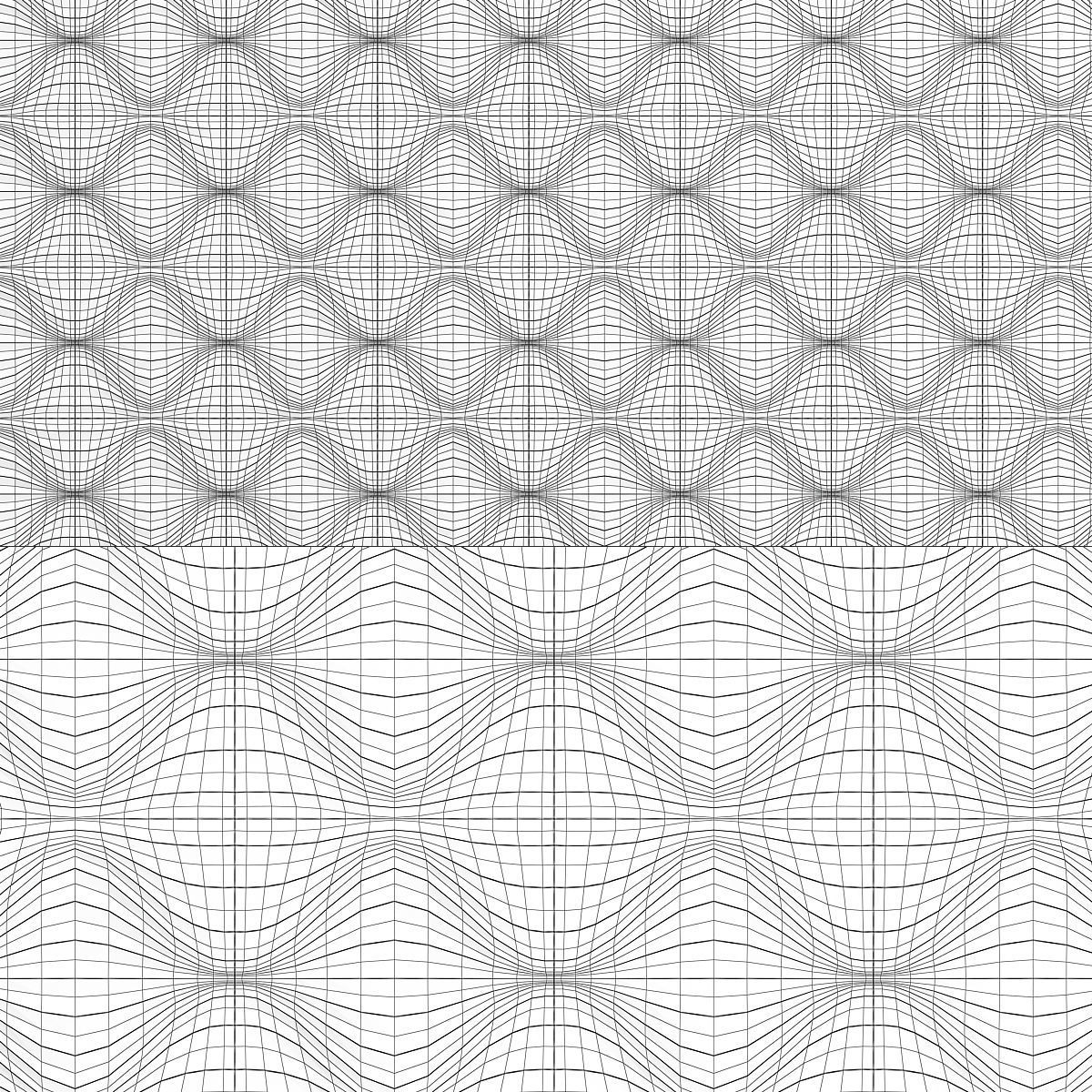 Gypsum 3D panel - Circular wave low poly 3d model Low-poly 3D model_1