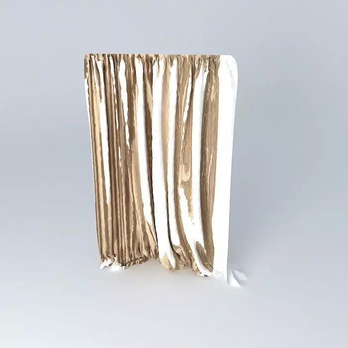 Curtain drag 3D model_0