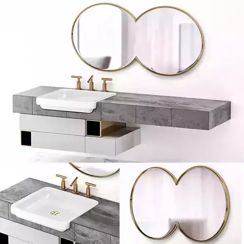 Bathroom Gerciane Carvalho low poly 3d model