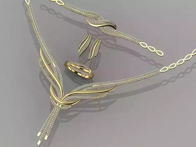 GC GOLD S0017 - Diamond gold set