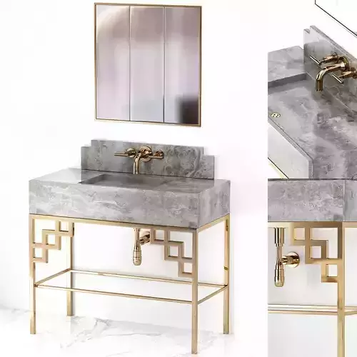 Art Deco Bathroom Mirror Luxury