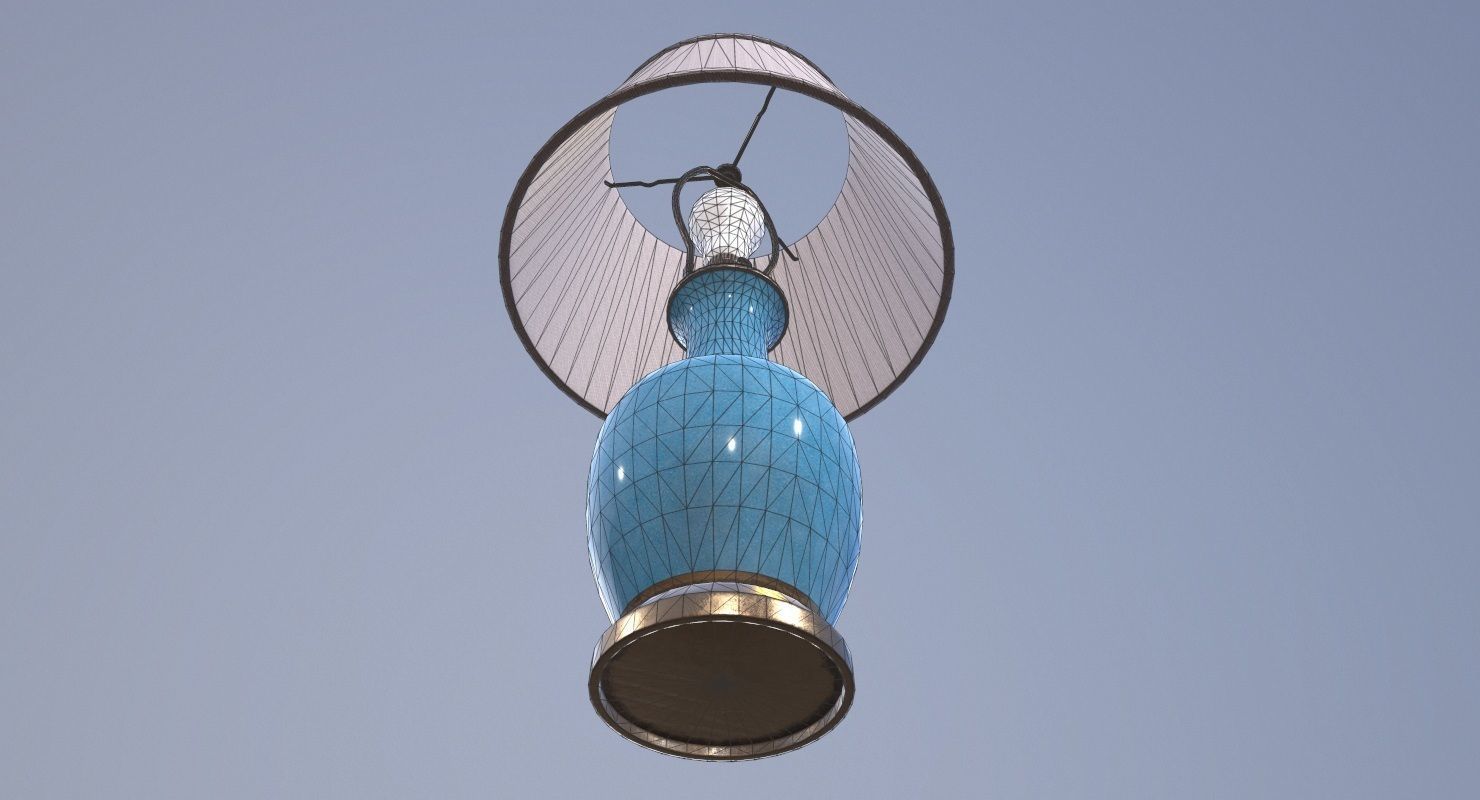 Table Lamp Game Ready Low-poly 3D model_9