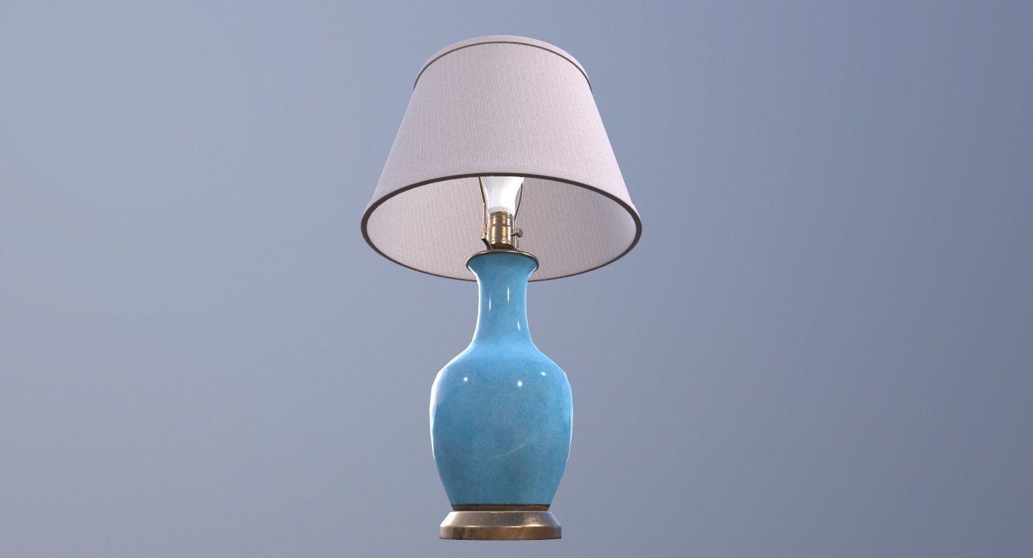 Table Lamp Game Ready Low-poly 3D model_1