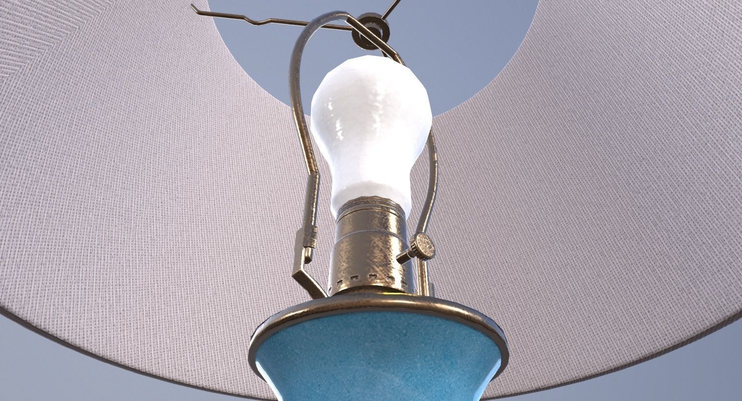 Table Lamp Game Ready Low-poly 3D model_6