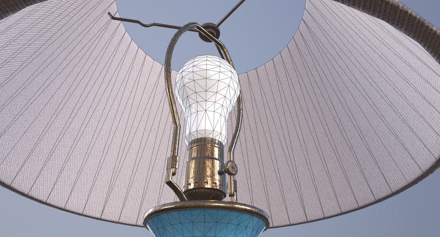 Table Lamp Game Ready Low-poly 3D model_12
