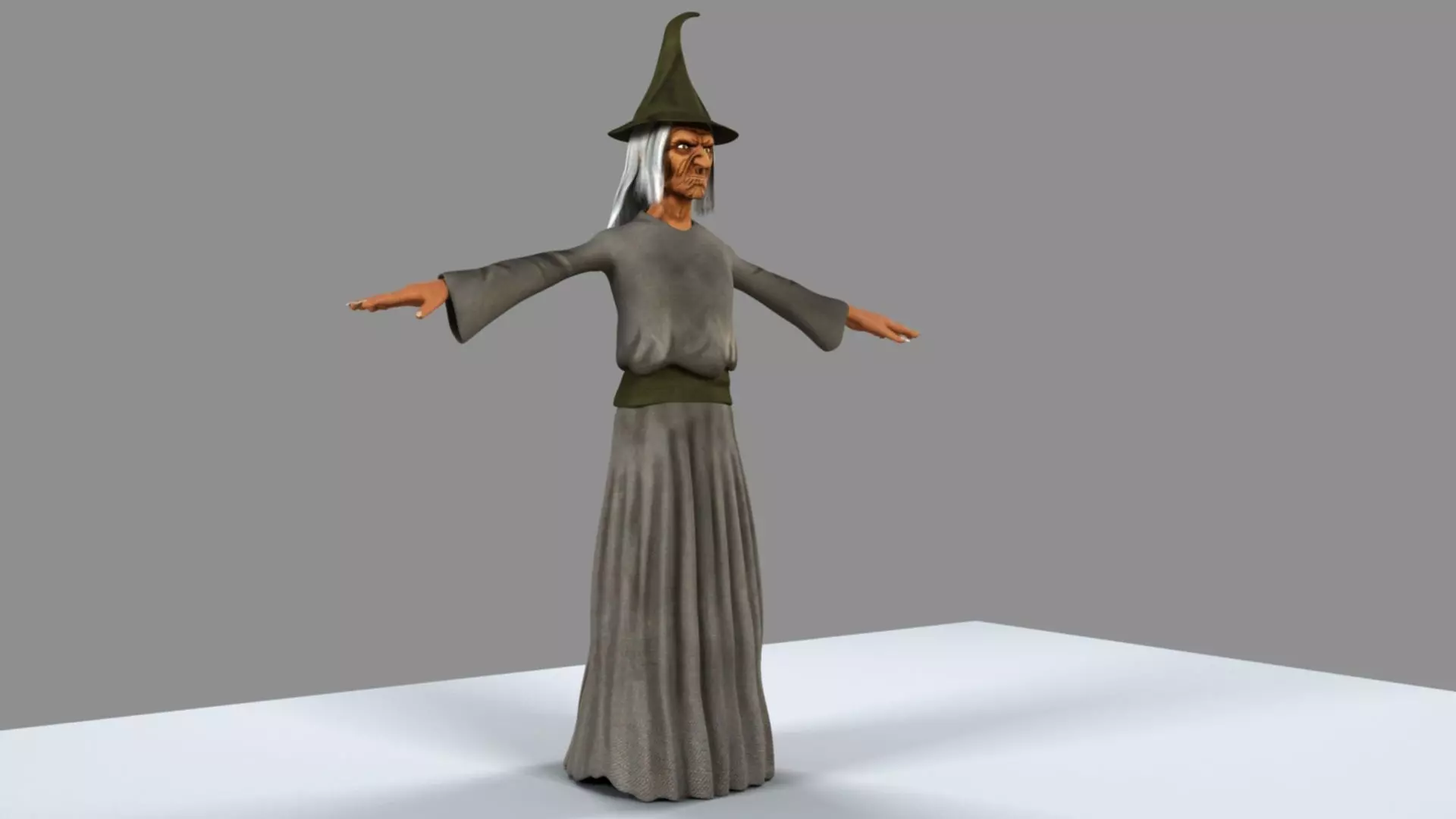Witch Female 3D model_0