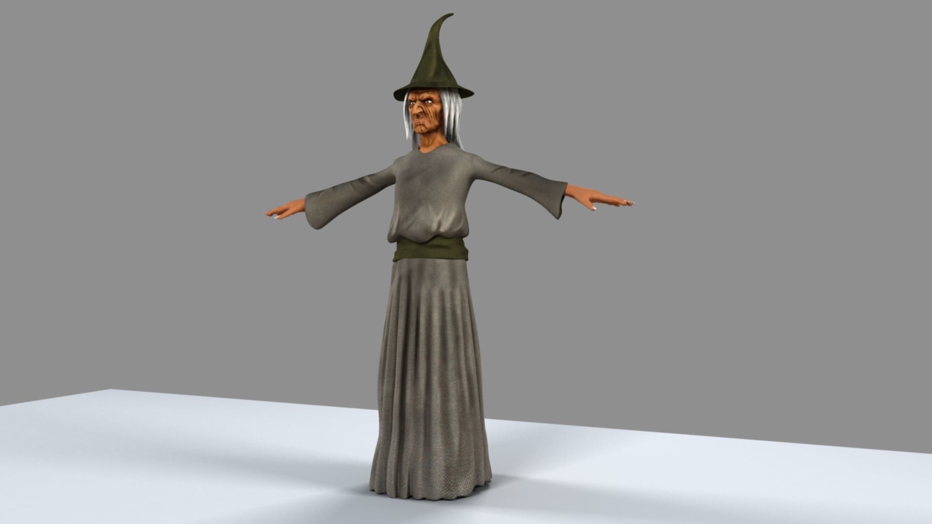 Witch Female 3D model_2