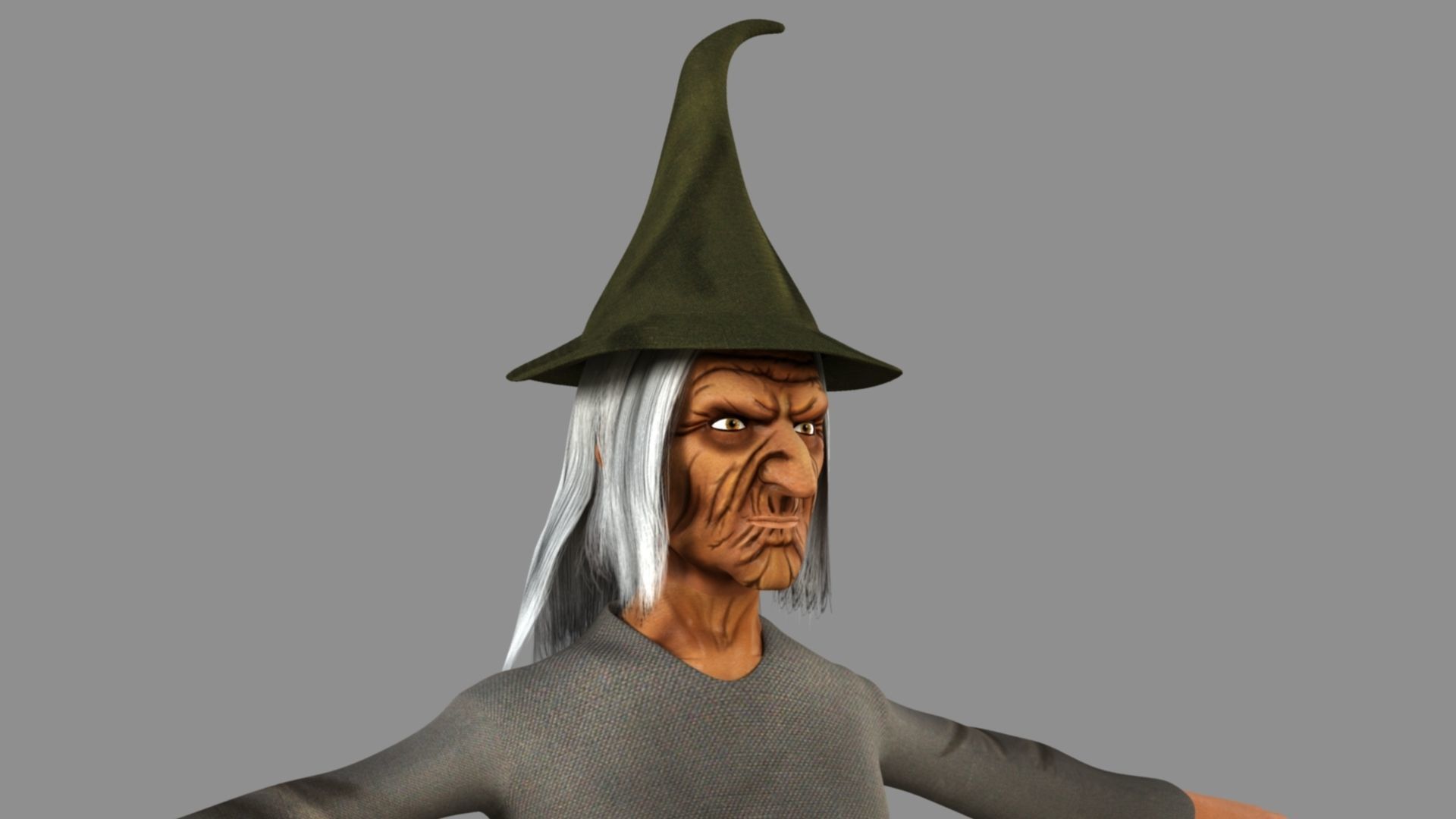 Witch Female 3D model_22