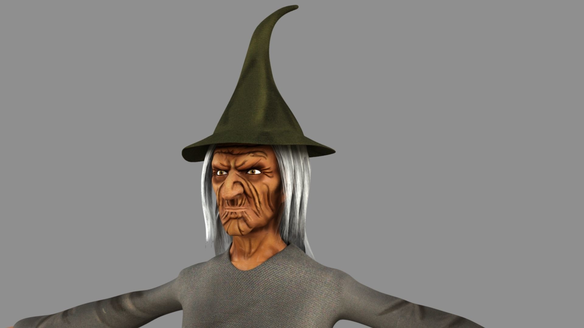 Witch Female 3D model_23