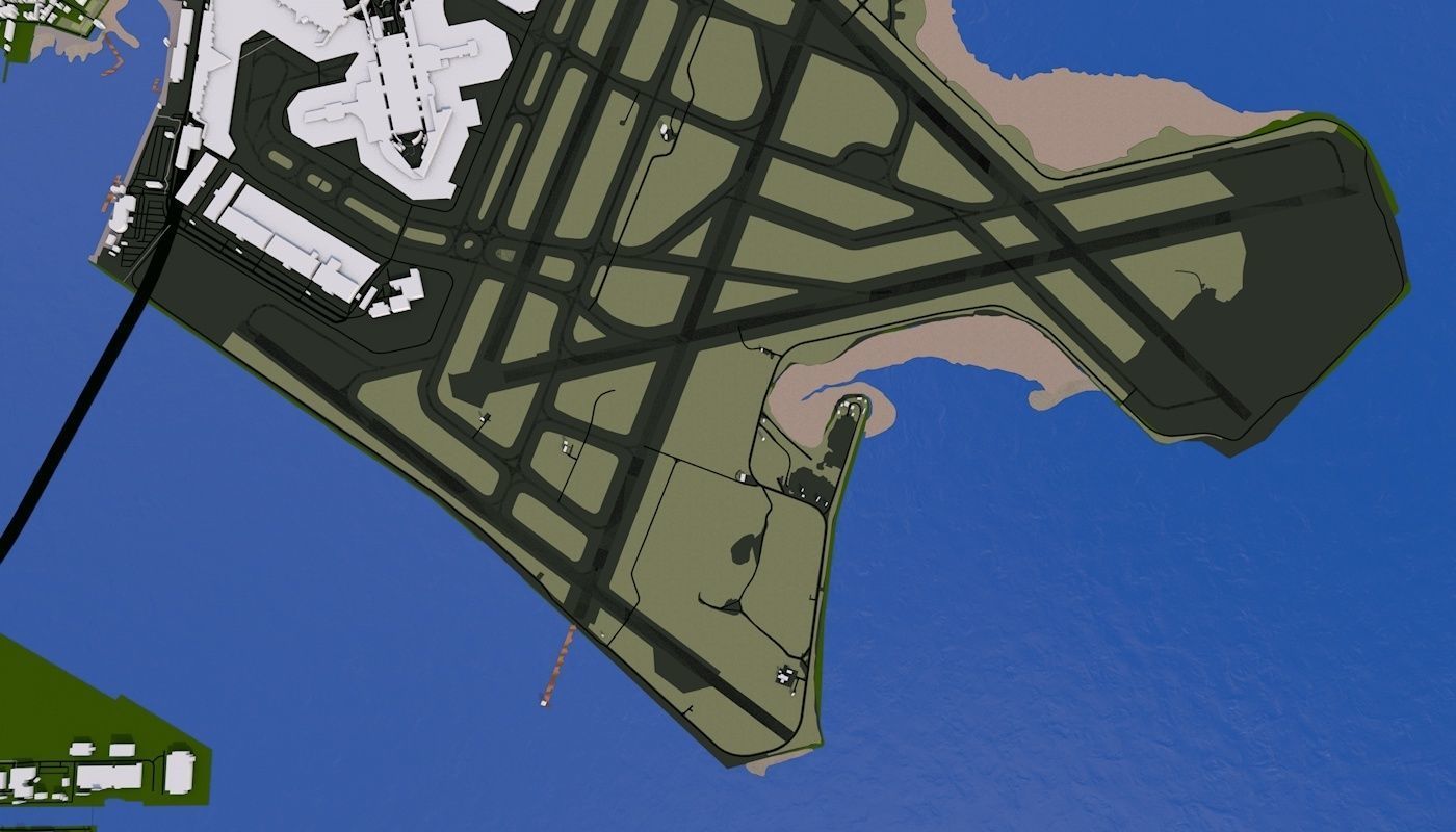 Boston City Low-poly 3D model_33