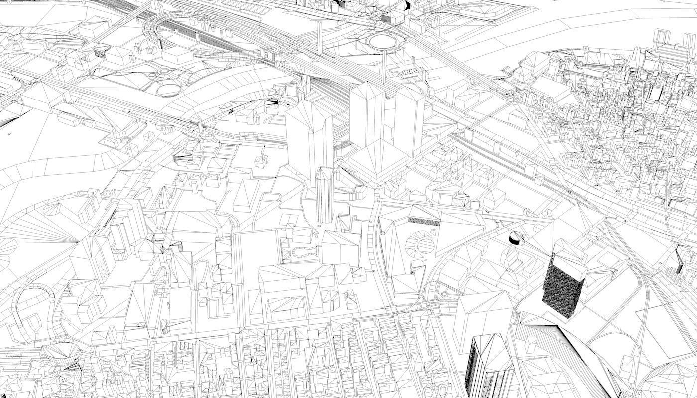 Boston City Low-poly 3D model_20