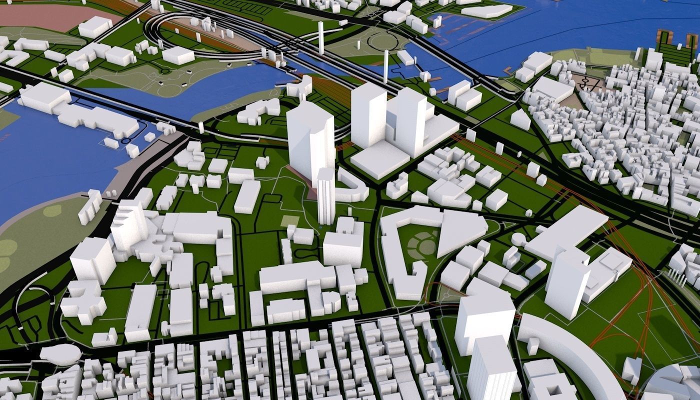 Boston City Low-poly 3D model_54