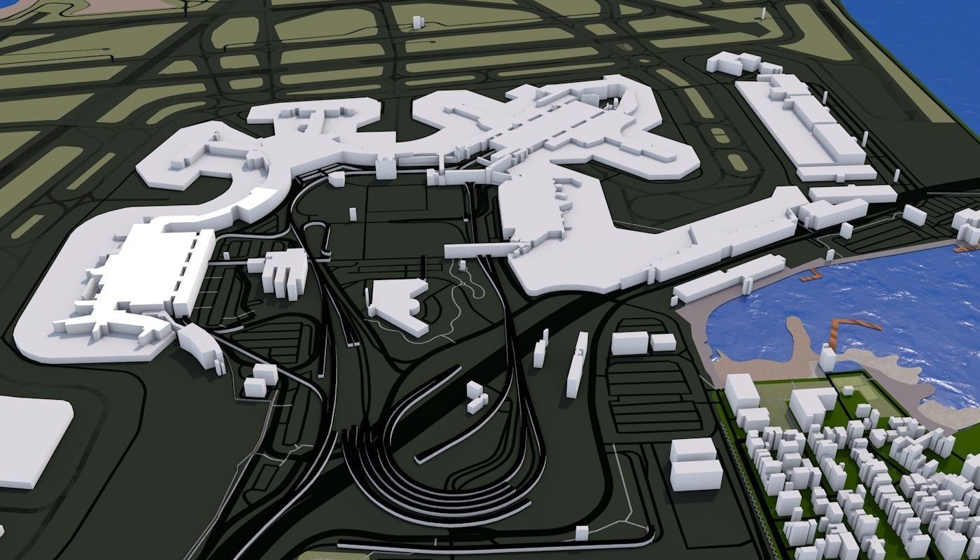 Boston City Low-poly 3D model_16