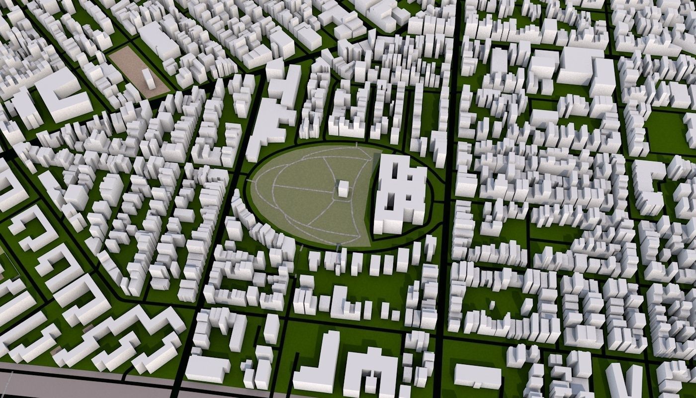 Boston City Low-poly 3D model_41