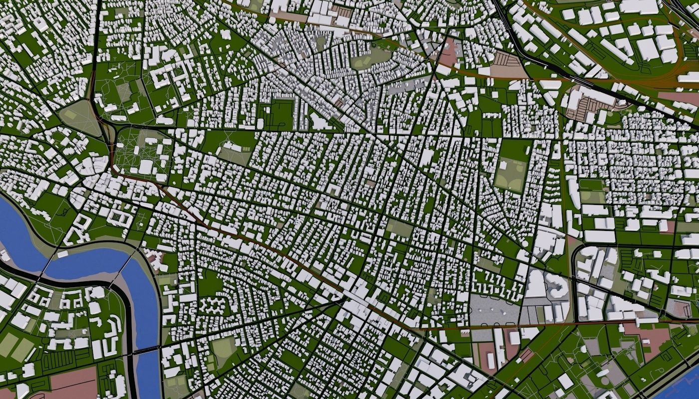 Boston City Low-poly 3D model_29