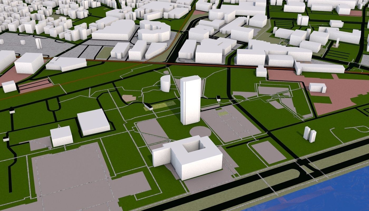 Boston City Low-poly 3D model_44