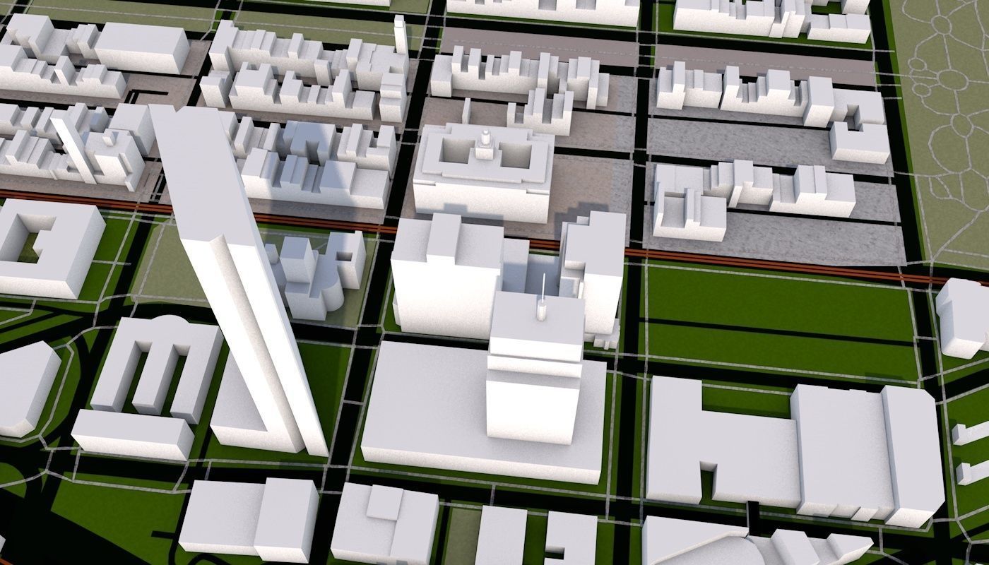 Boston City Low-poly 3D model_45