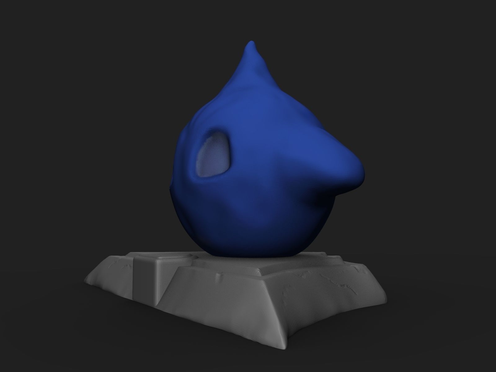 River sprite 3D print model_2