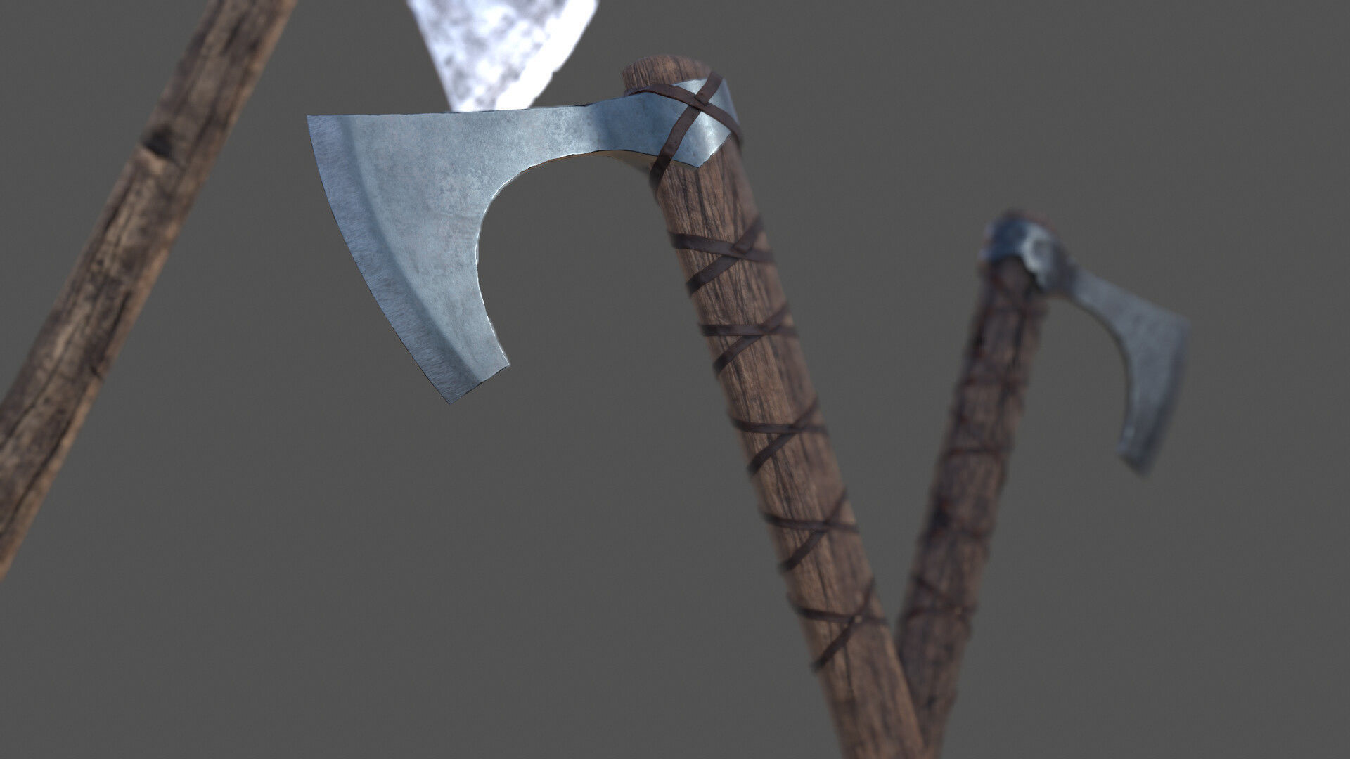 Viking Axe Kit Low-poly 3D model_10