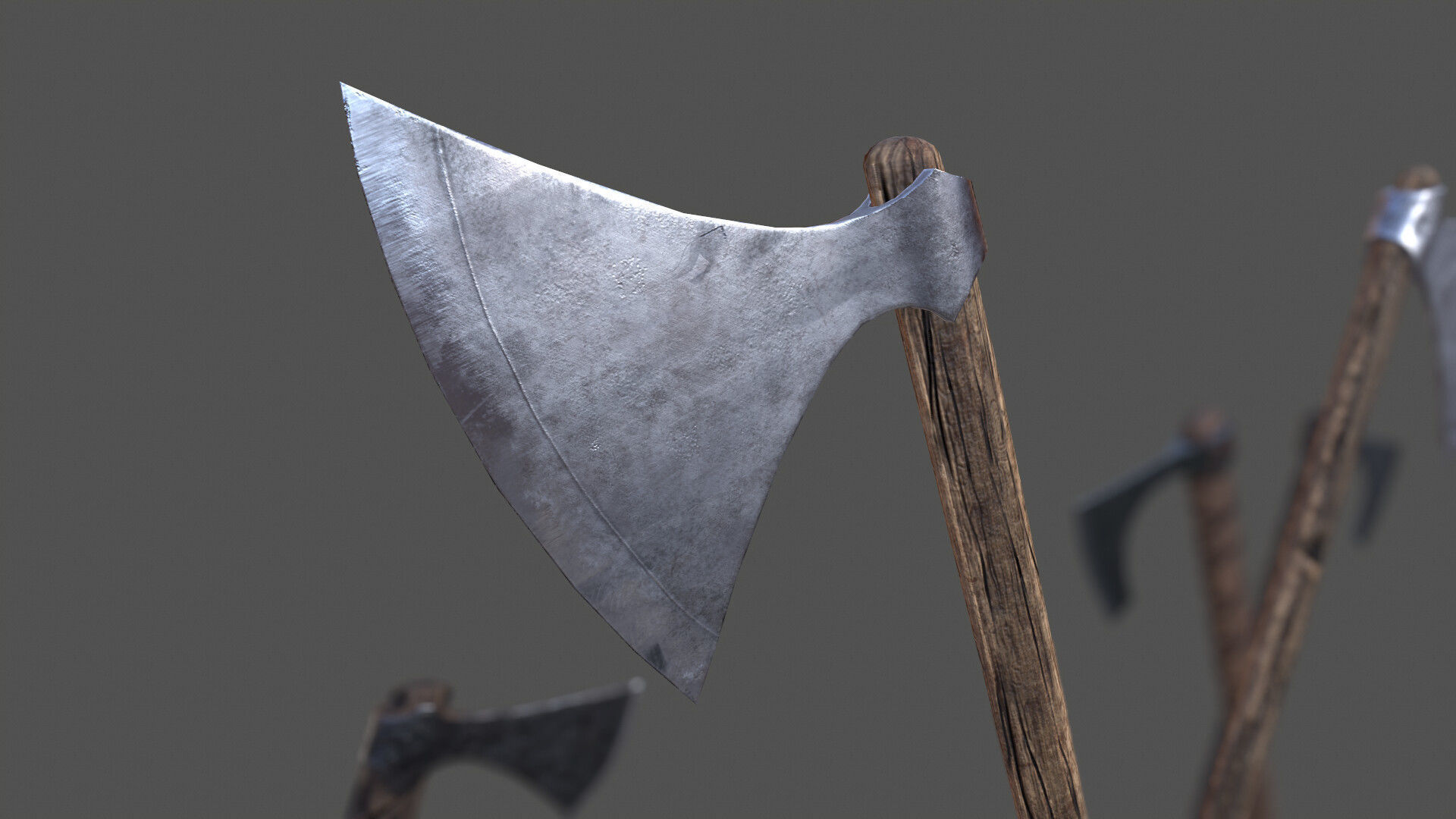Viking Axe Kit Low-poly 3D model_12