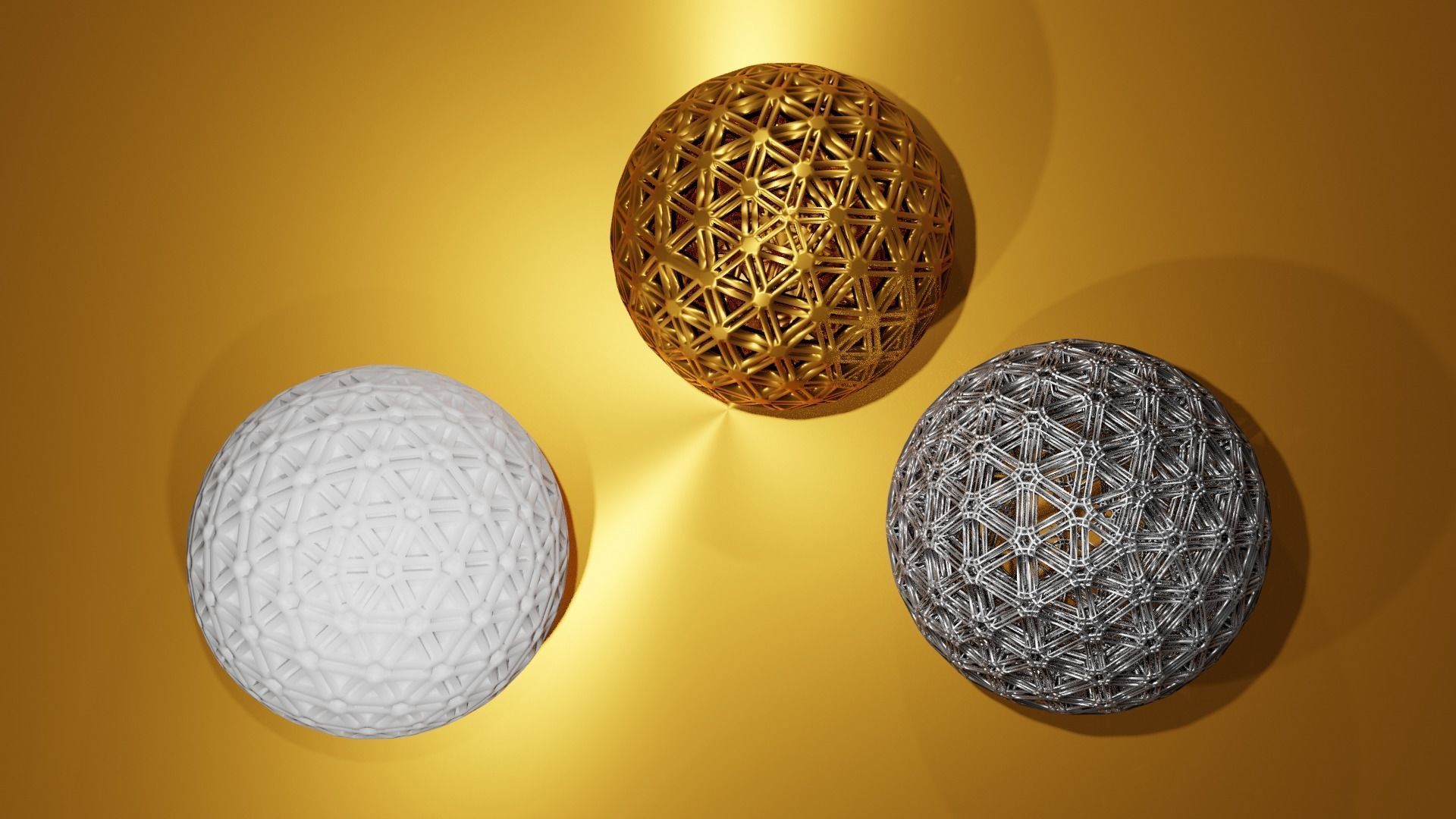 Spheres three 3D model_5
