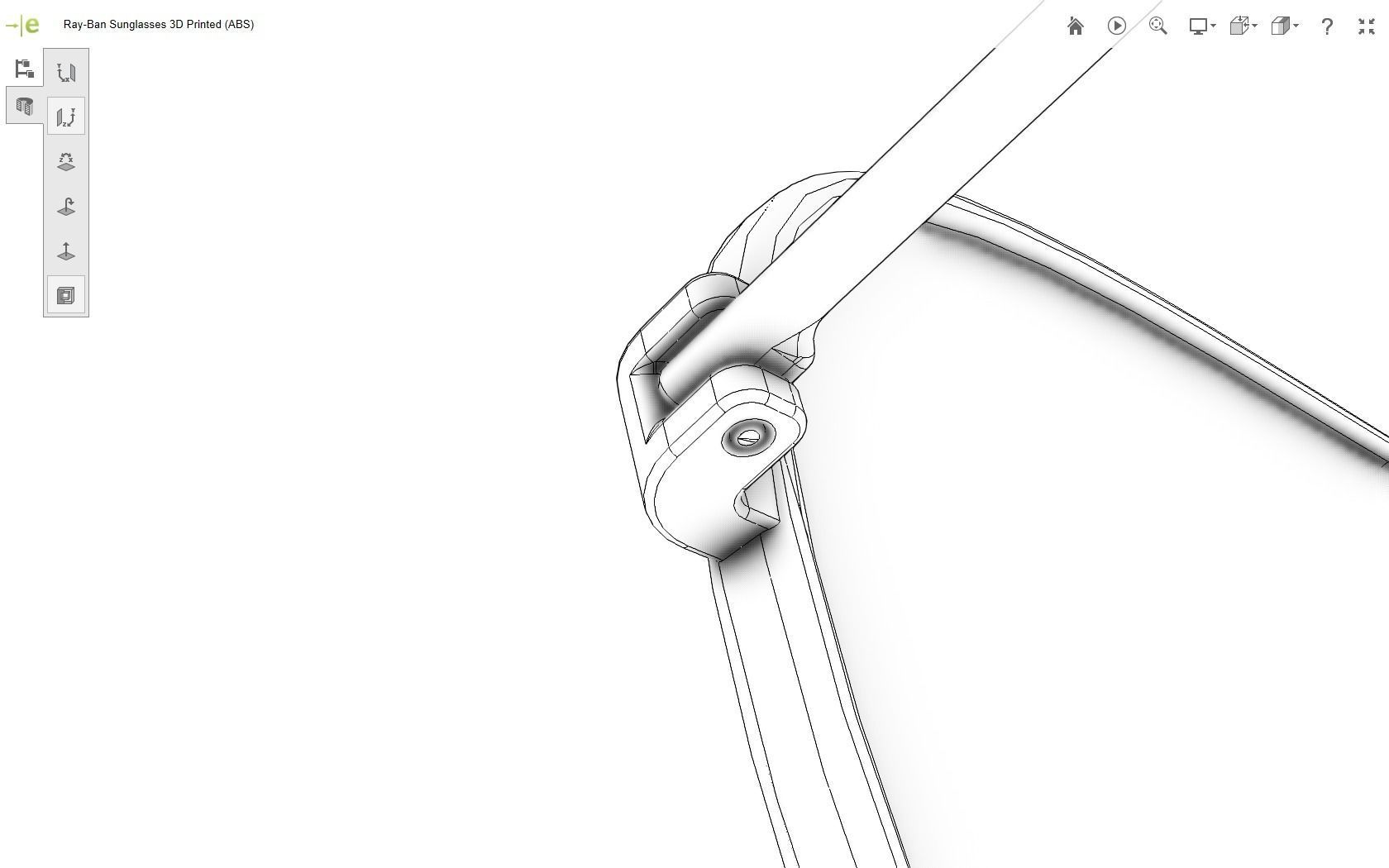 Ray-Ban Sunglasses 3D print model_30
