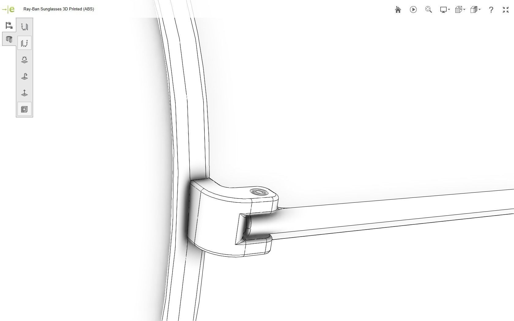 Ray-Ban Sunglasses 3D print model_28