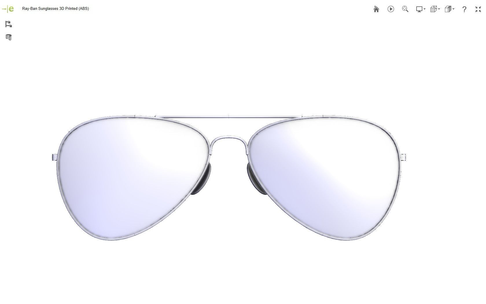 Ray-Ban Sunglasses 3D print model_13