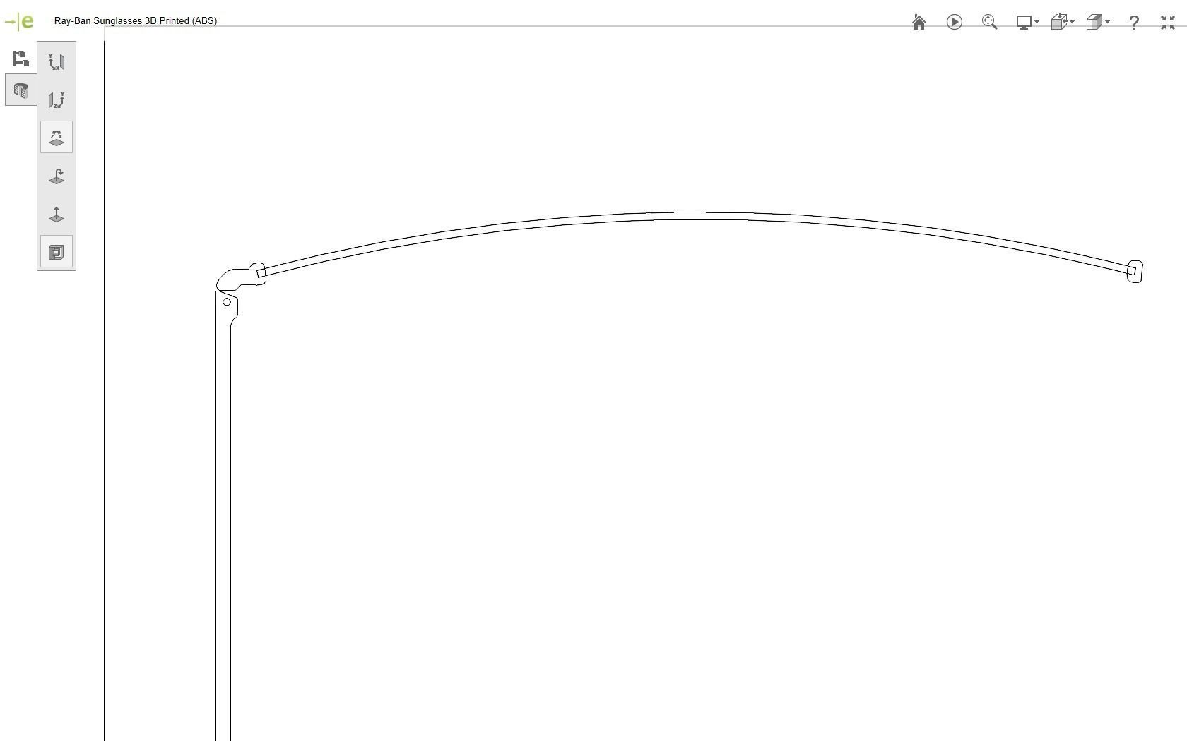 Ray-Ban Sunglasses 3D print model_33