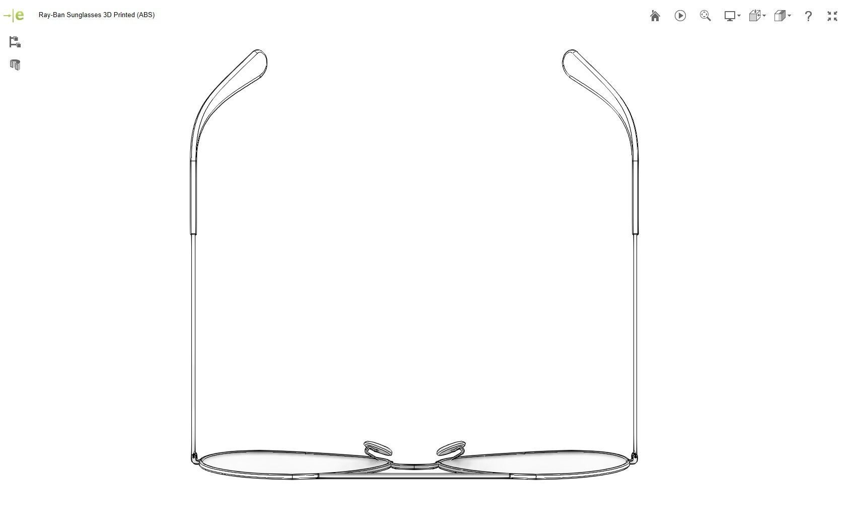 Ray-Ban Sunglasses 3D print model_10