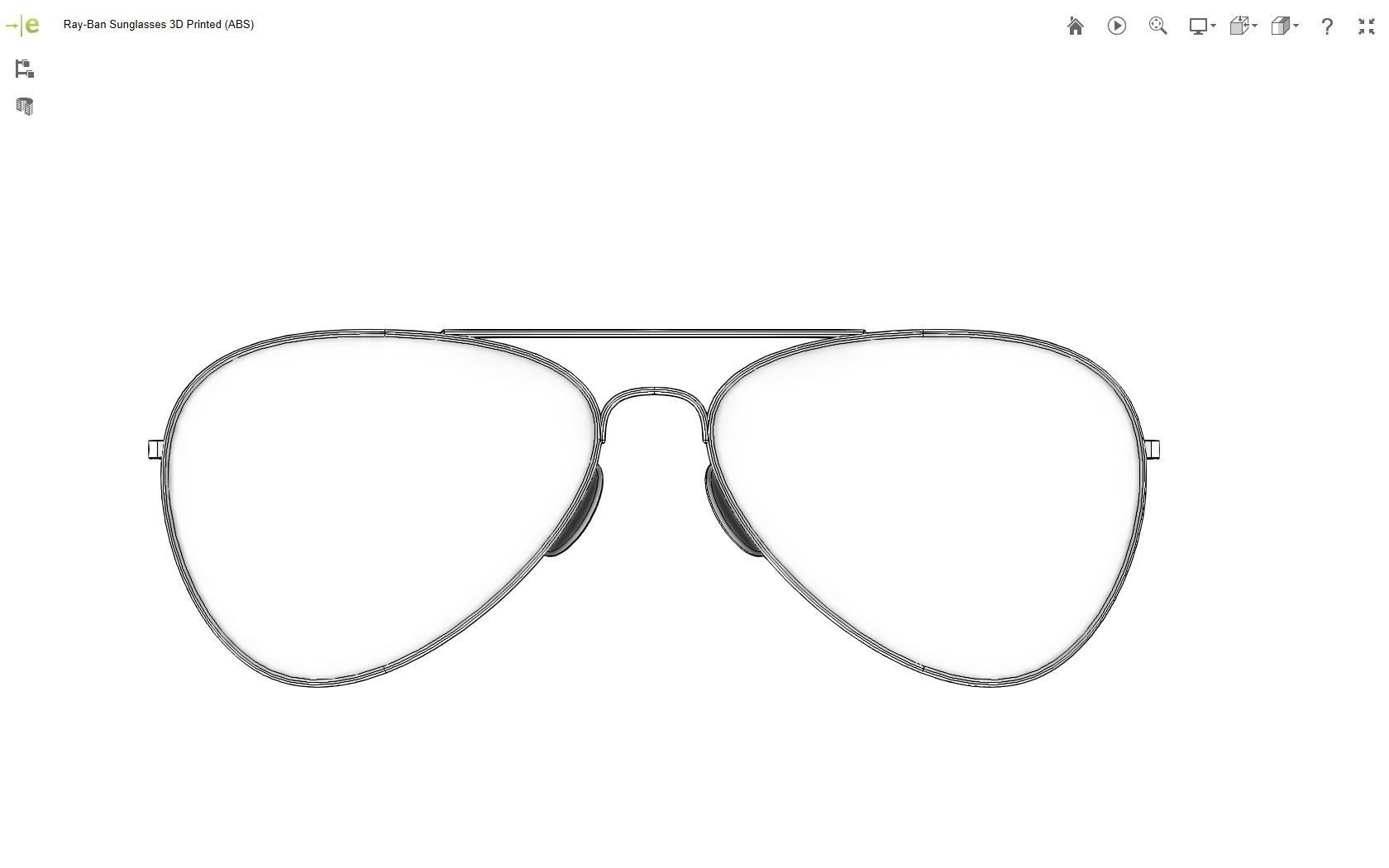 Ray-Ban Sunglasses 3D print model_14