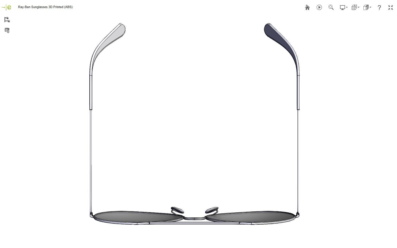 Ray-Ban Sunglasses 3D print model_8