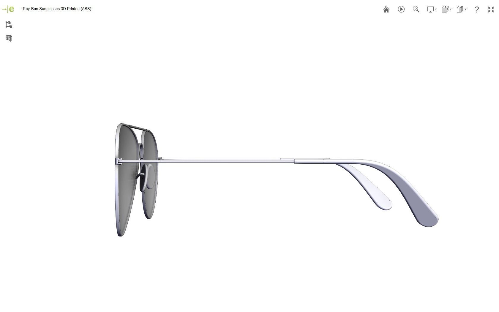 Ray-Ban Sunglasses 3D print model_17
