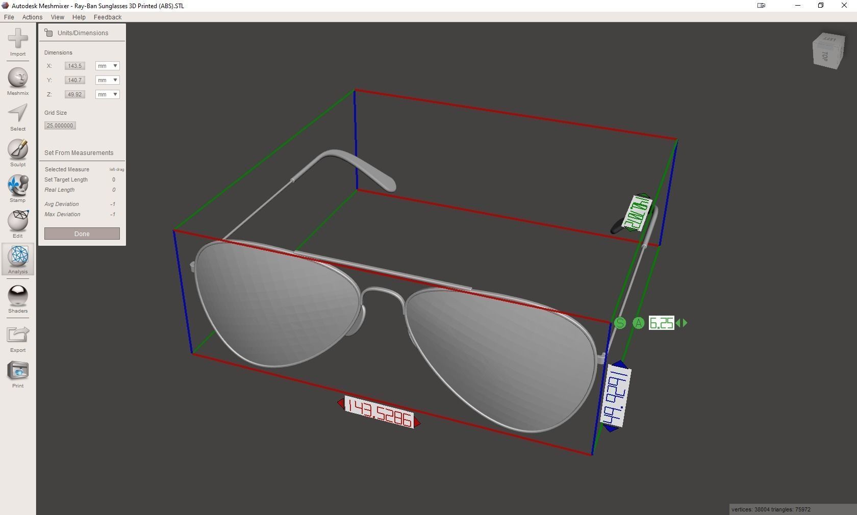 Ray-Ban Sunglasses 3D print model_3
