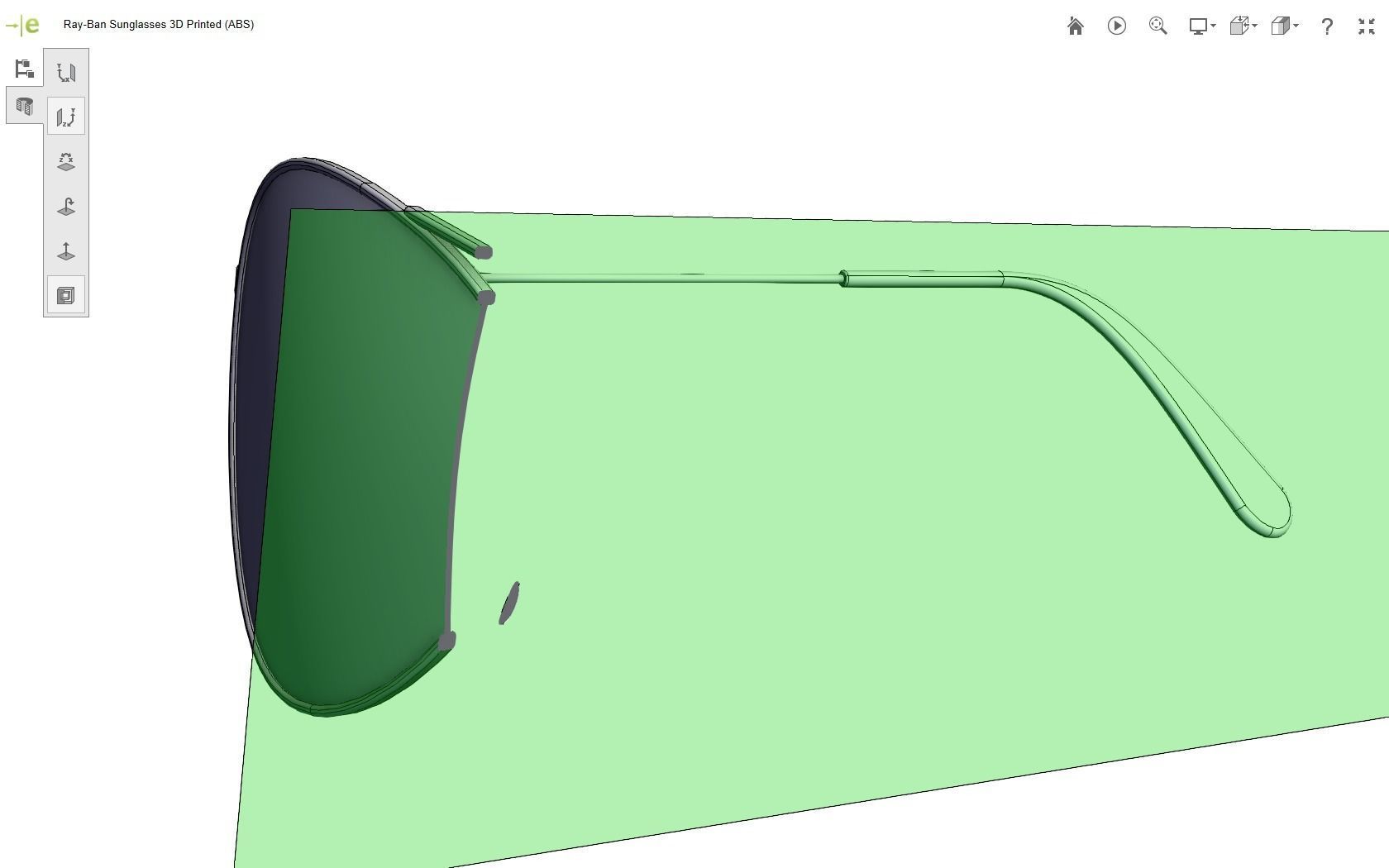 Ray-Ban Sunglasses 3D print model_26